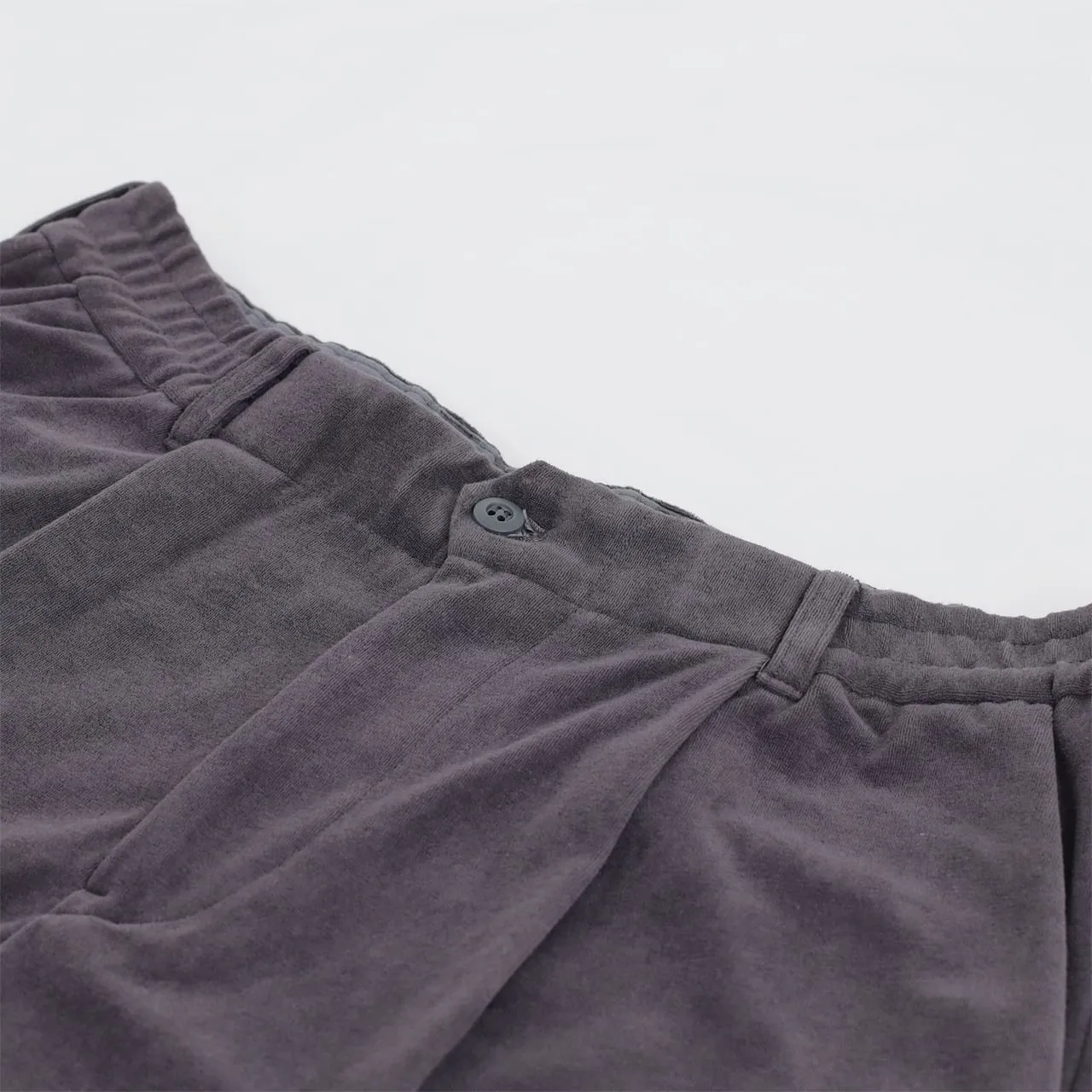 241-740314 HIGH GAUGE PILE TAPERED TROUSERS