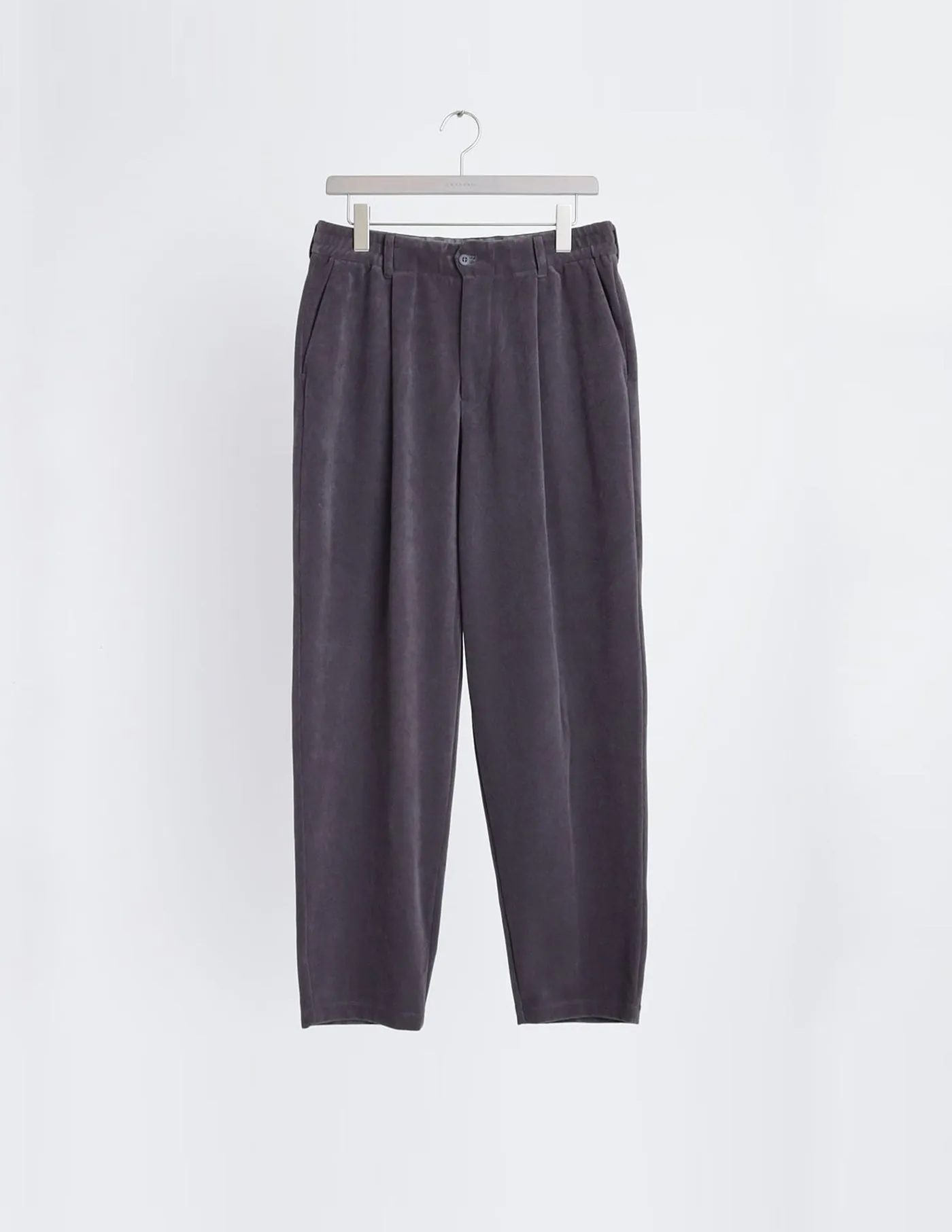 241-740314 HIGH GAUGE PILE TAPERED TROUSERS