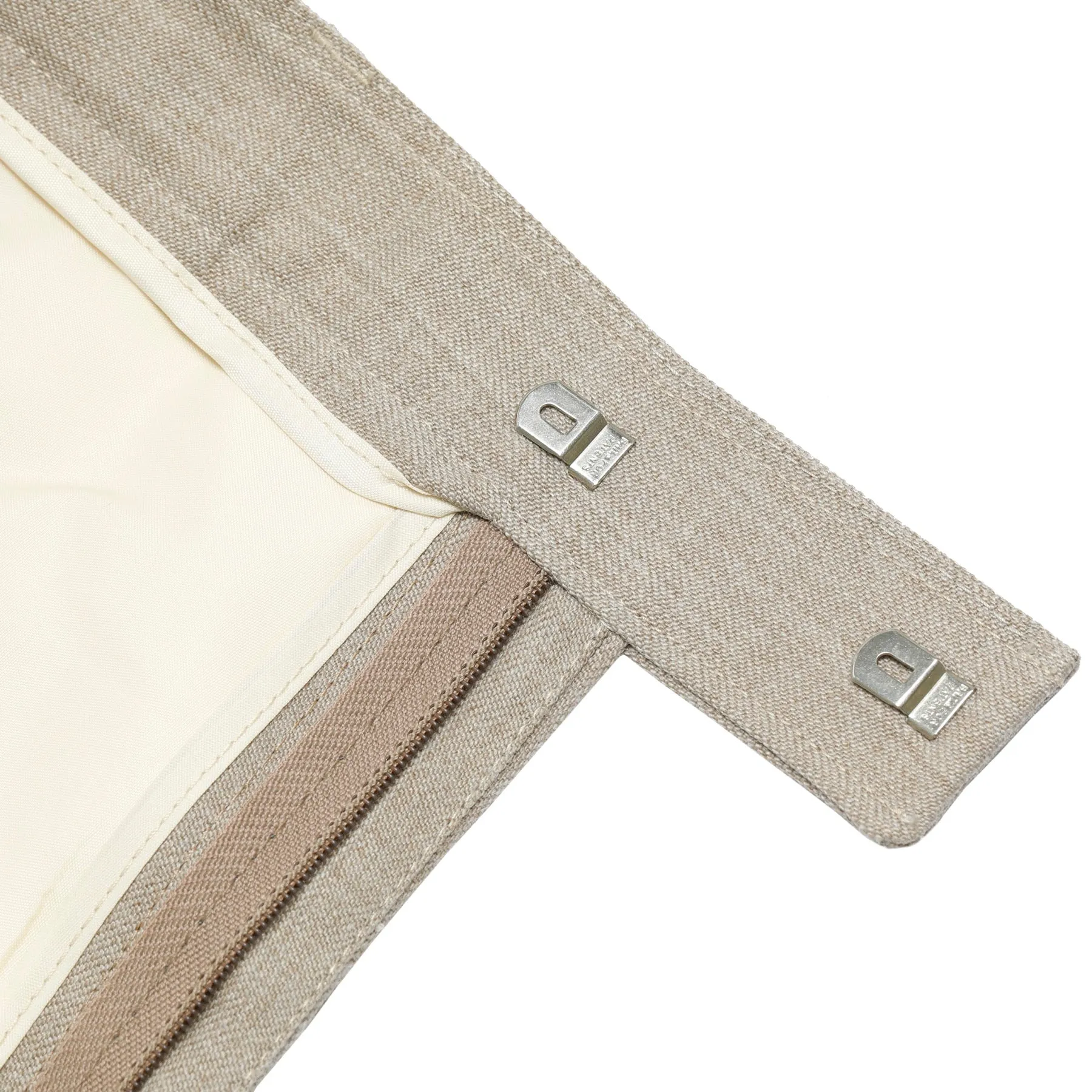 70s, Linen Blend, Hook & Bar, Straight Leg, Archival