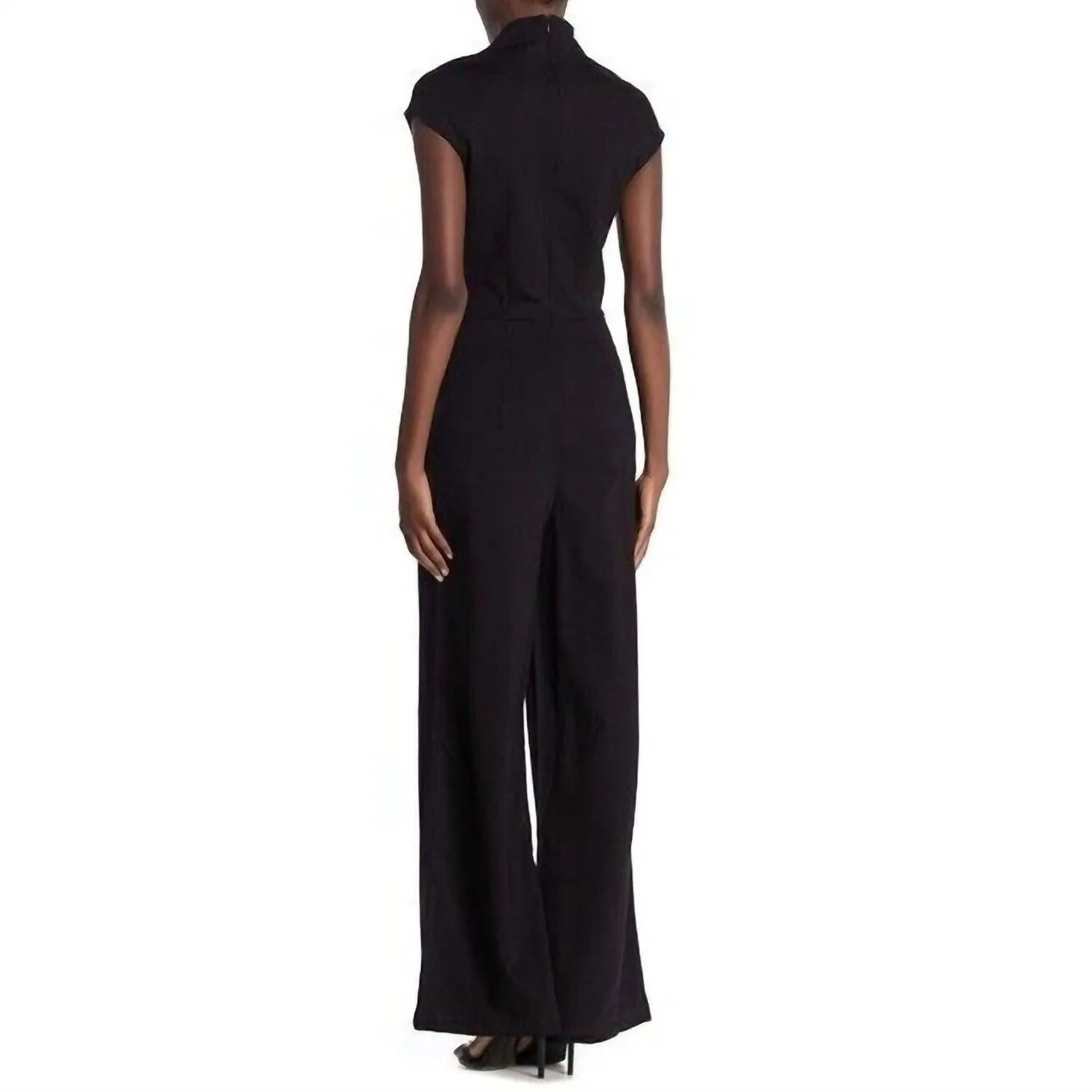 Alexia Admor - Scarlett Solid Wide Leg V Neck Jumpsuit
