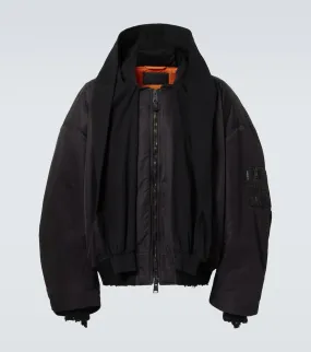 Balenciaga Incognito hooded bomber jacket