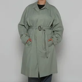 Blue Belted Trench Coat - XL