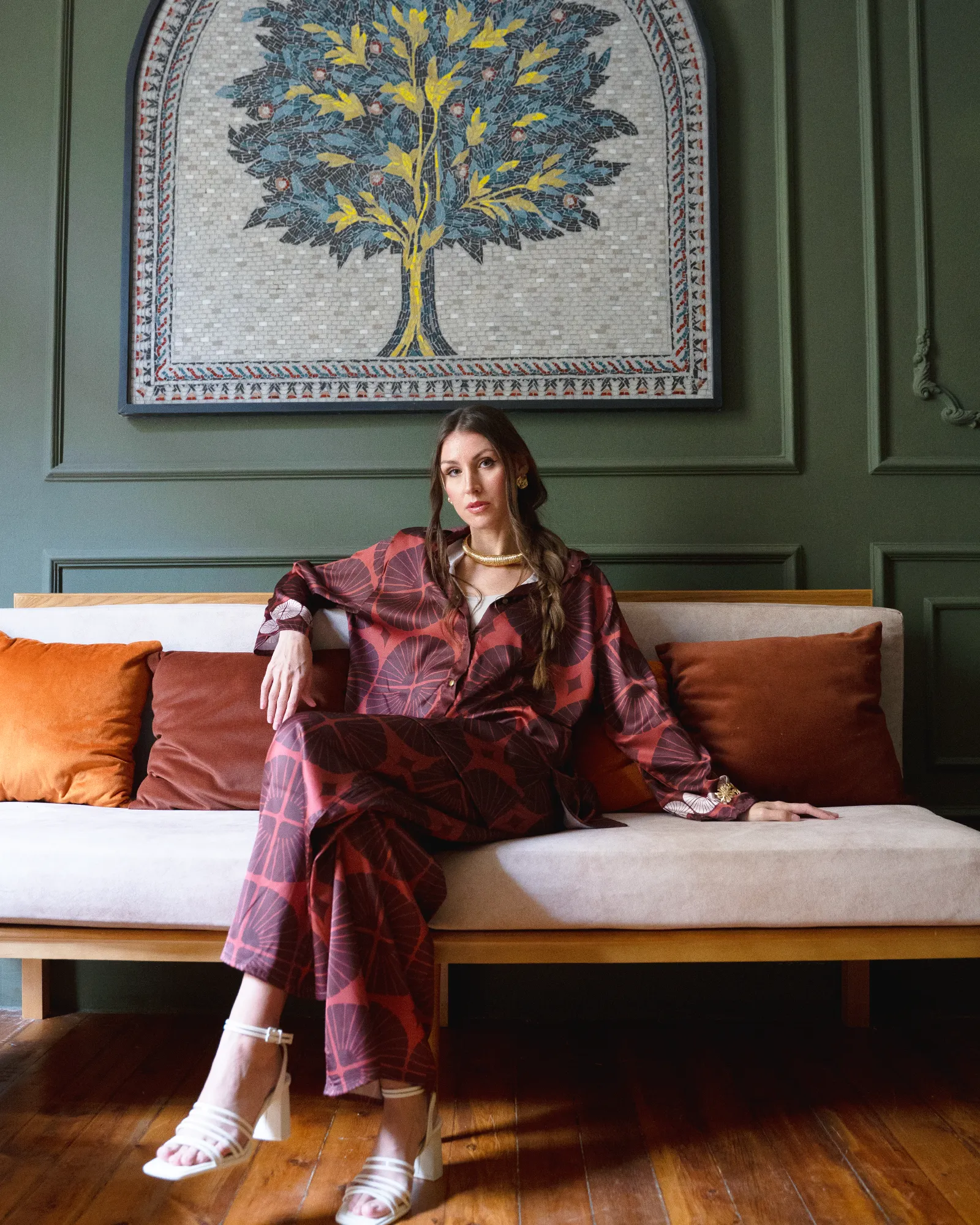 Brown Dahlia Pants