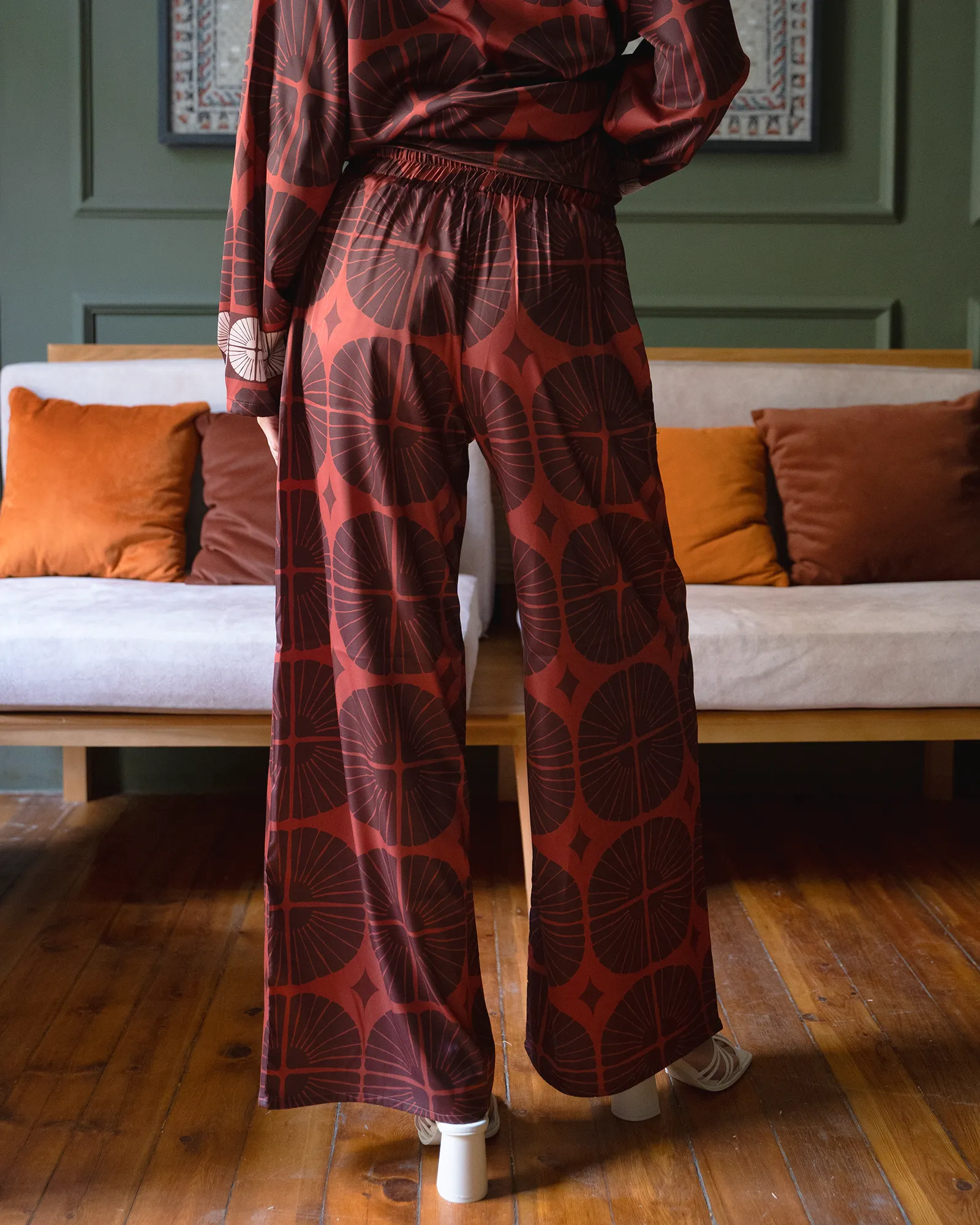 Brown Dahlia Pants