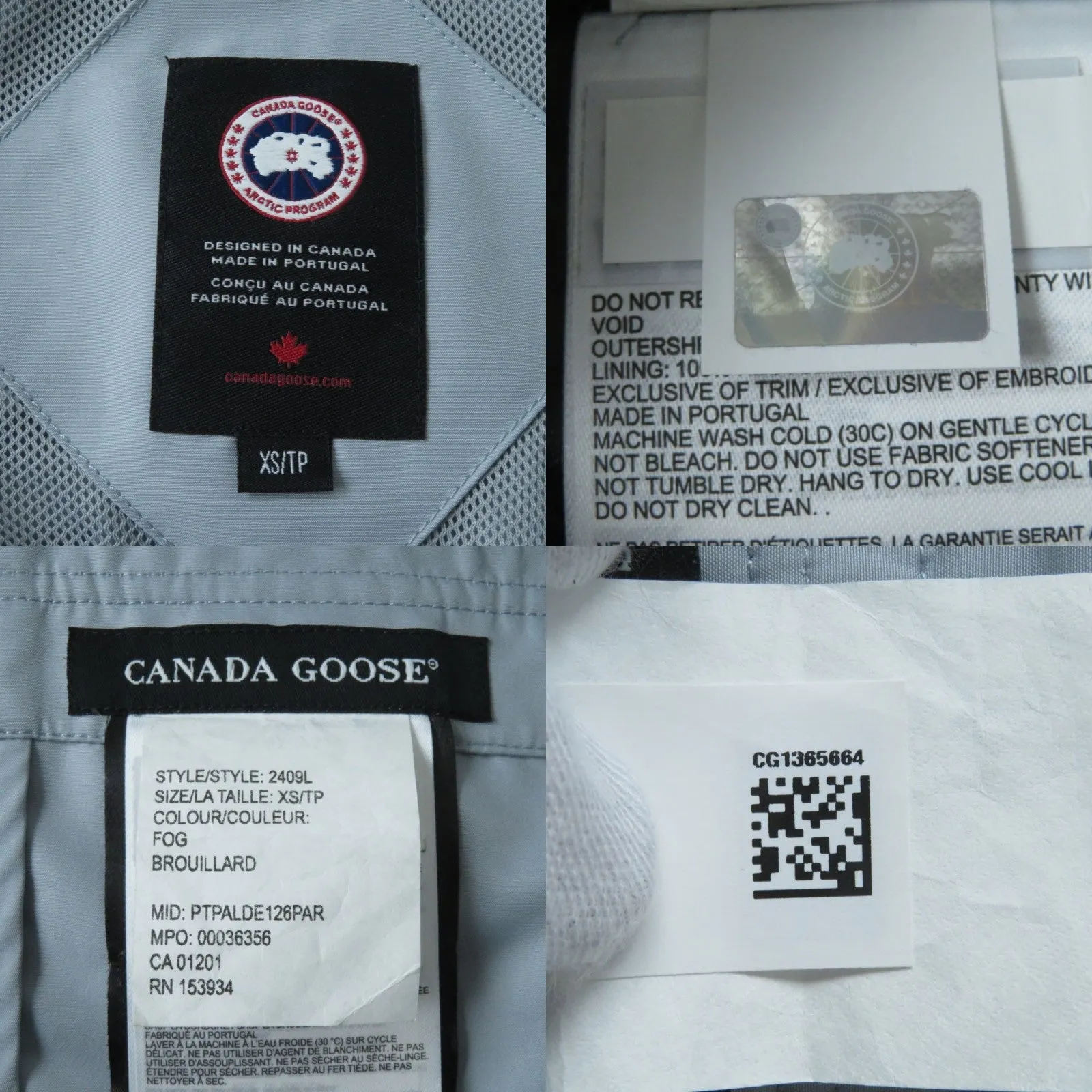 Canada Goose XS Cavalry Trench Jacket 2409L