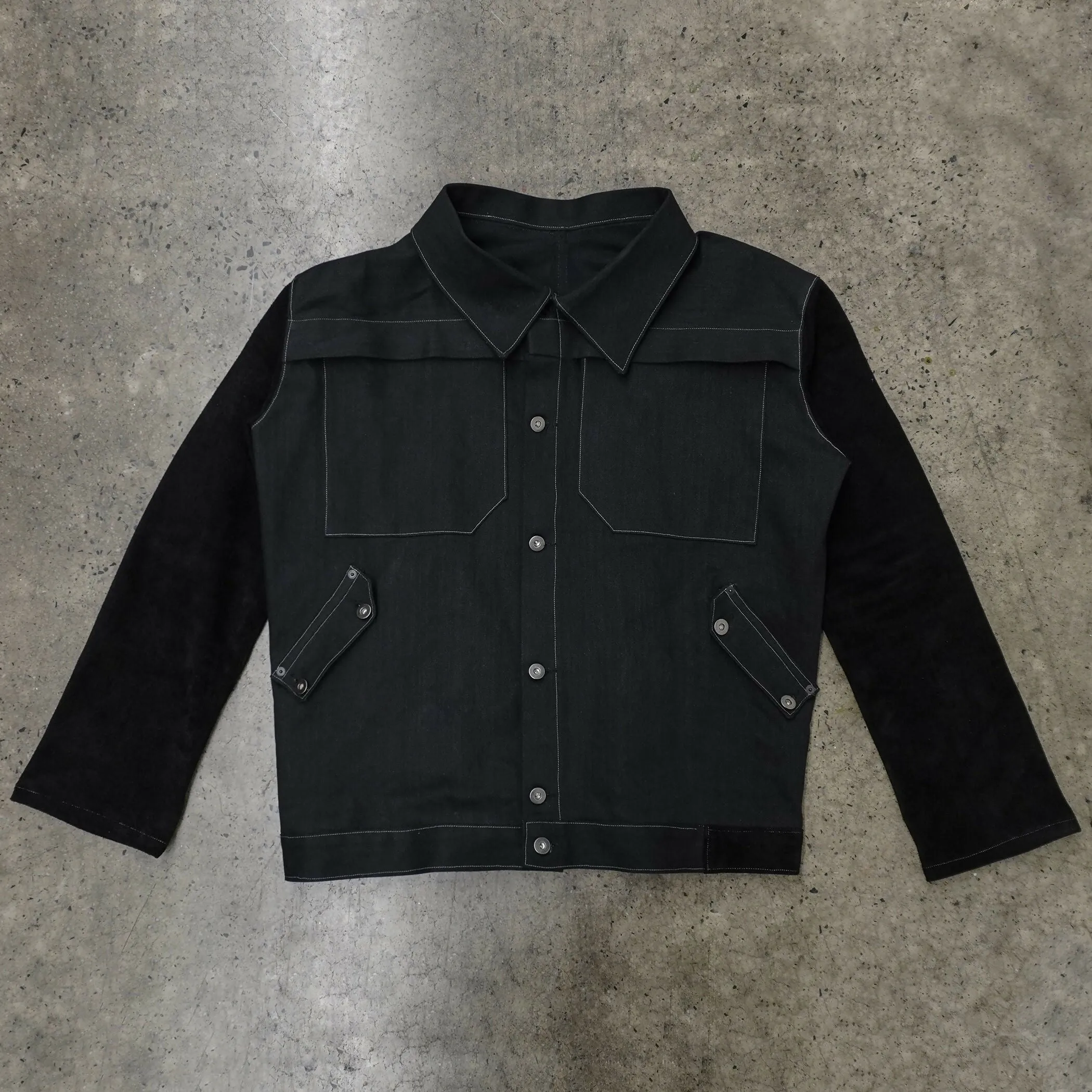 denim   suede jacket