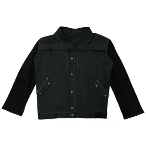 denim   suede jacket