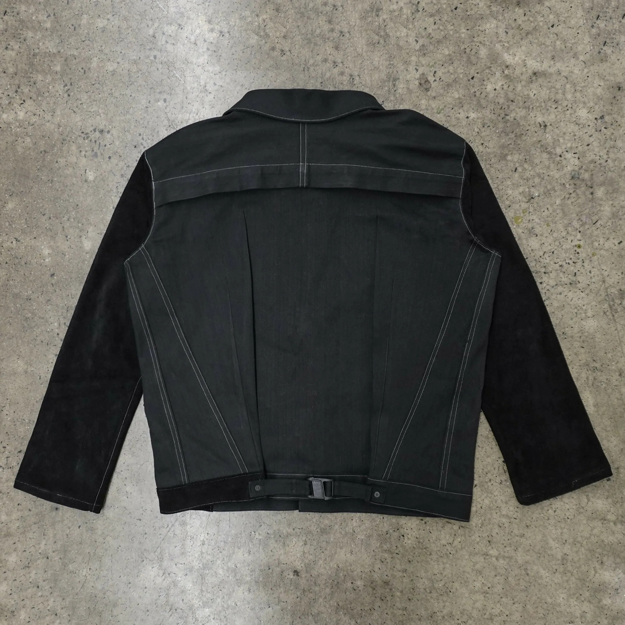 denim   suede jacket