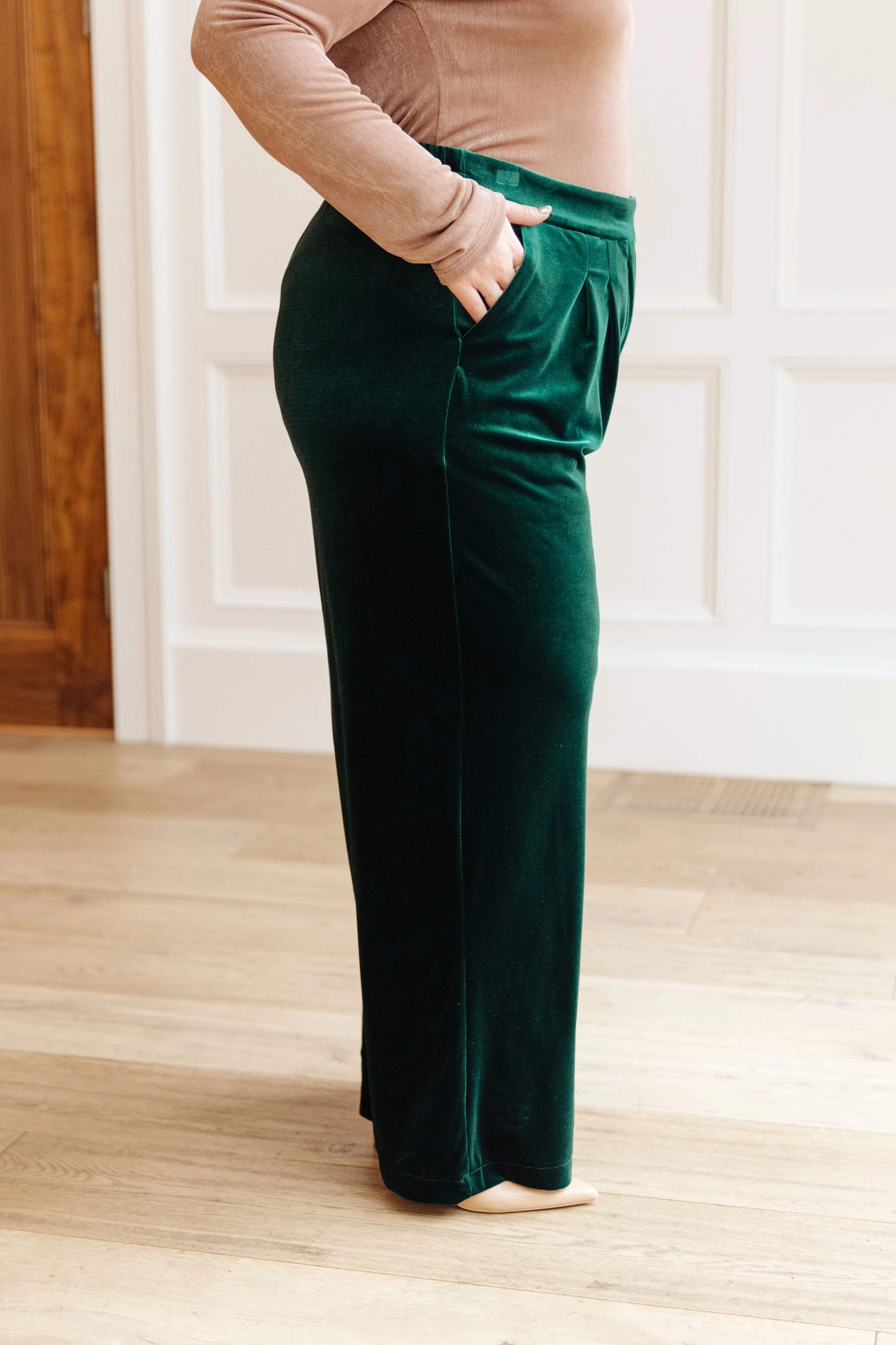 Emerald Velvet Pants
