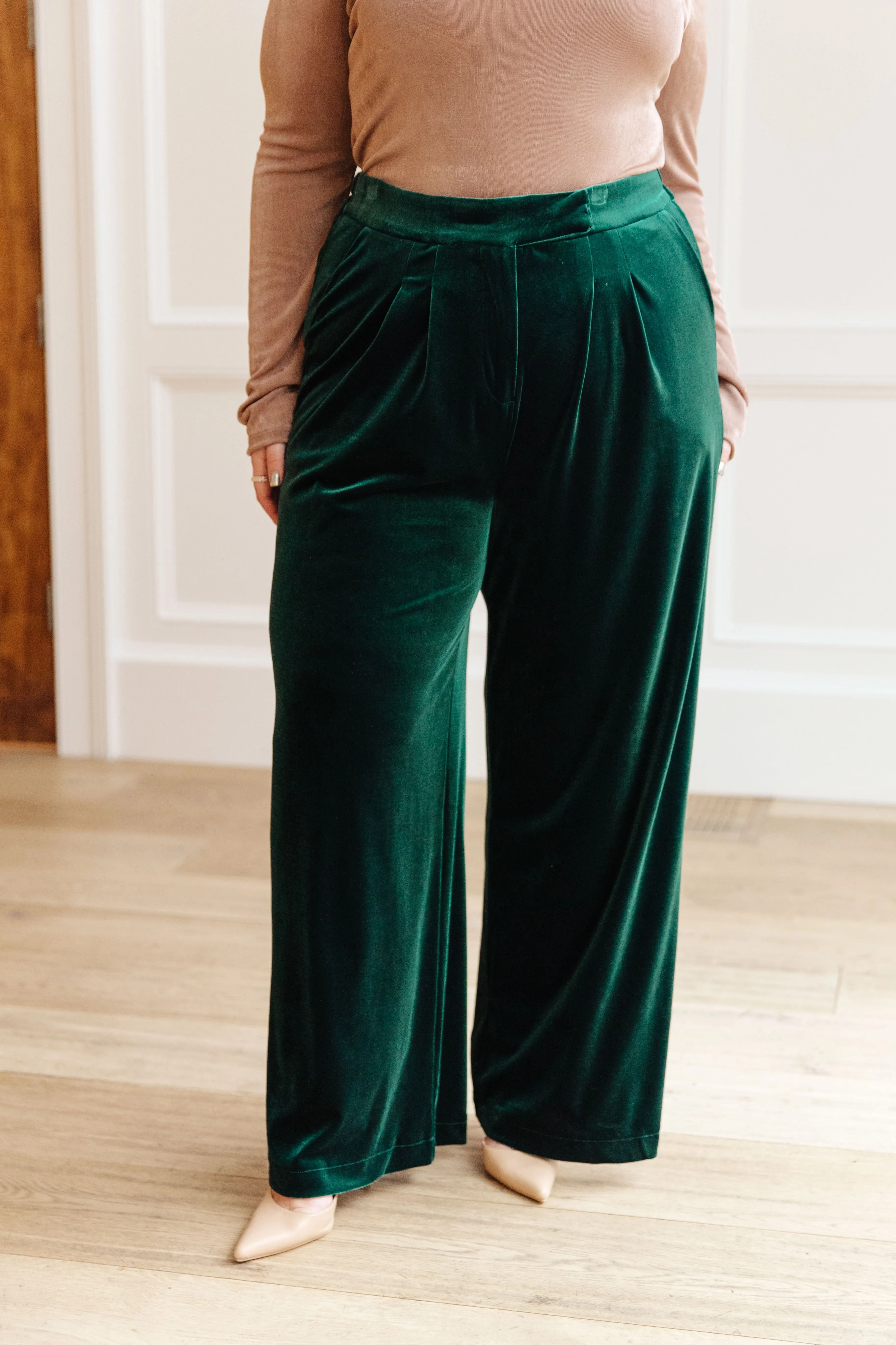 Emerald Velvet Pants
