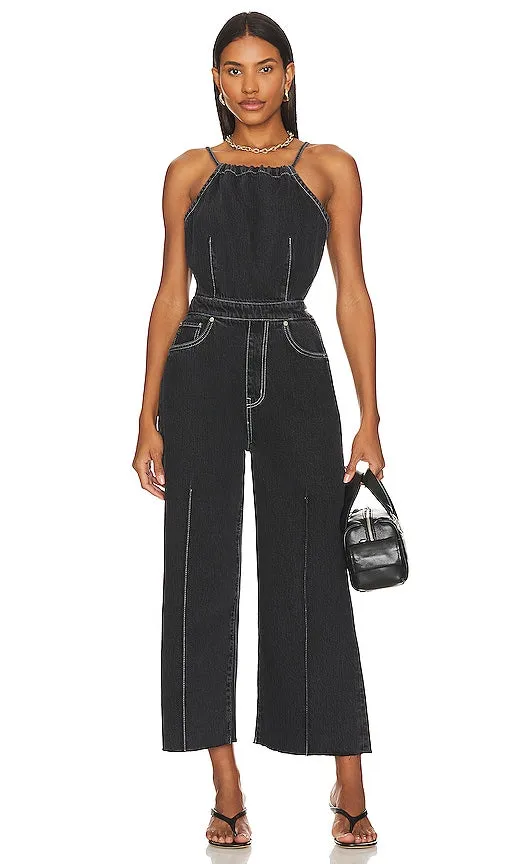 ETICA Cami Halter Jumpsuit in Black