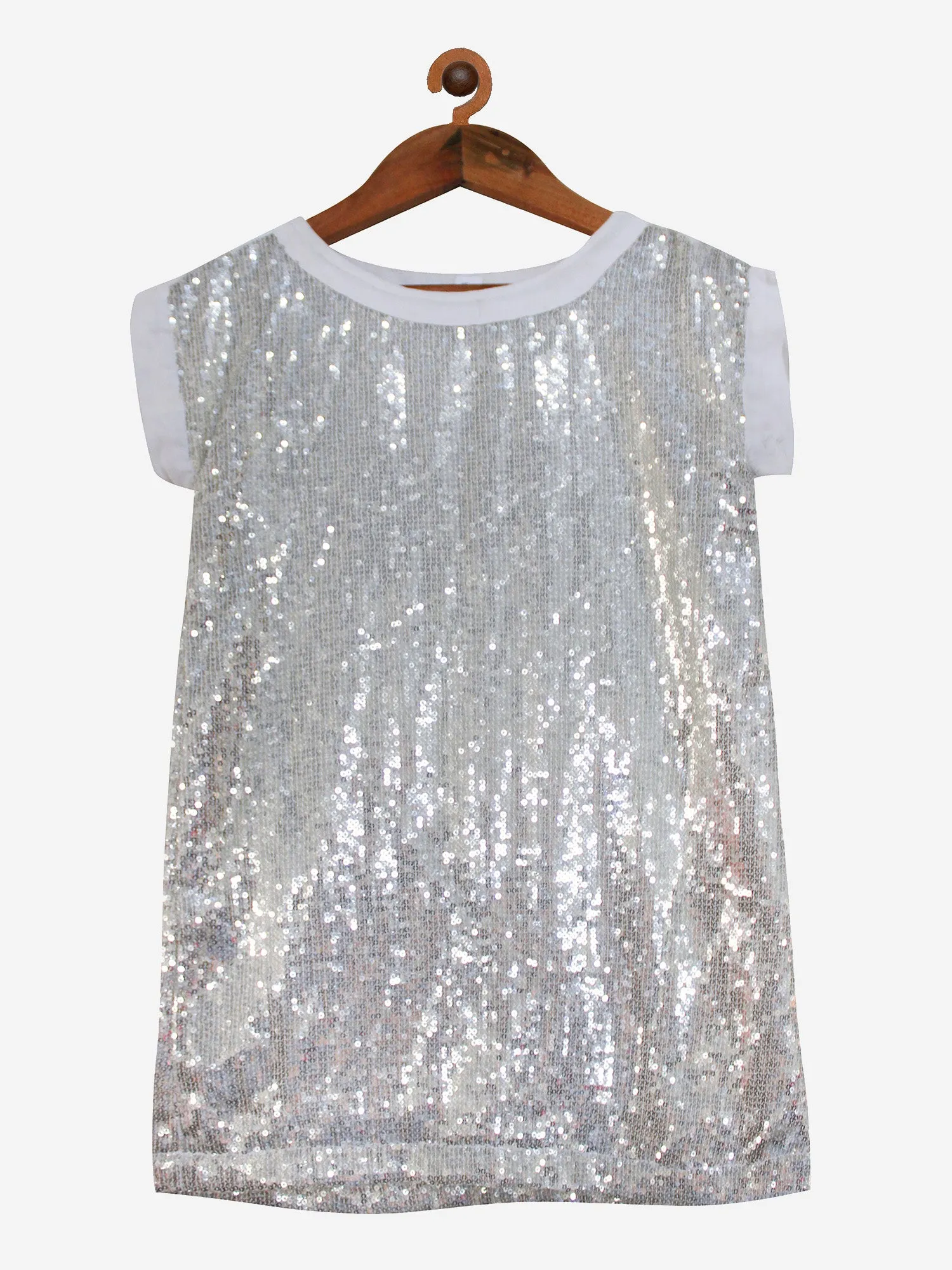 Girls A-Line Sequins Dress