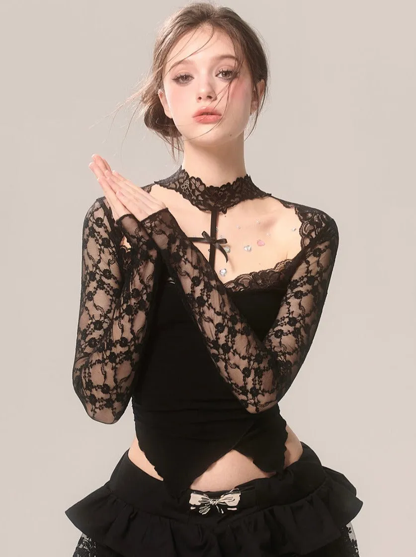 Open Tops Neck Lace Halter