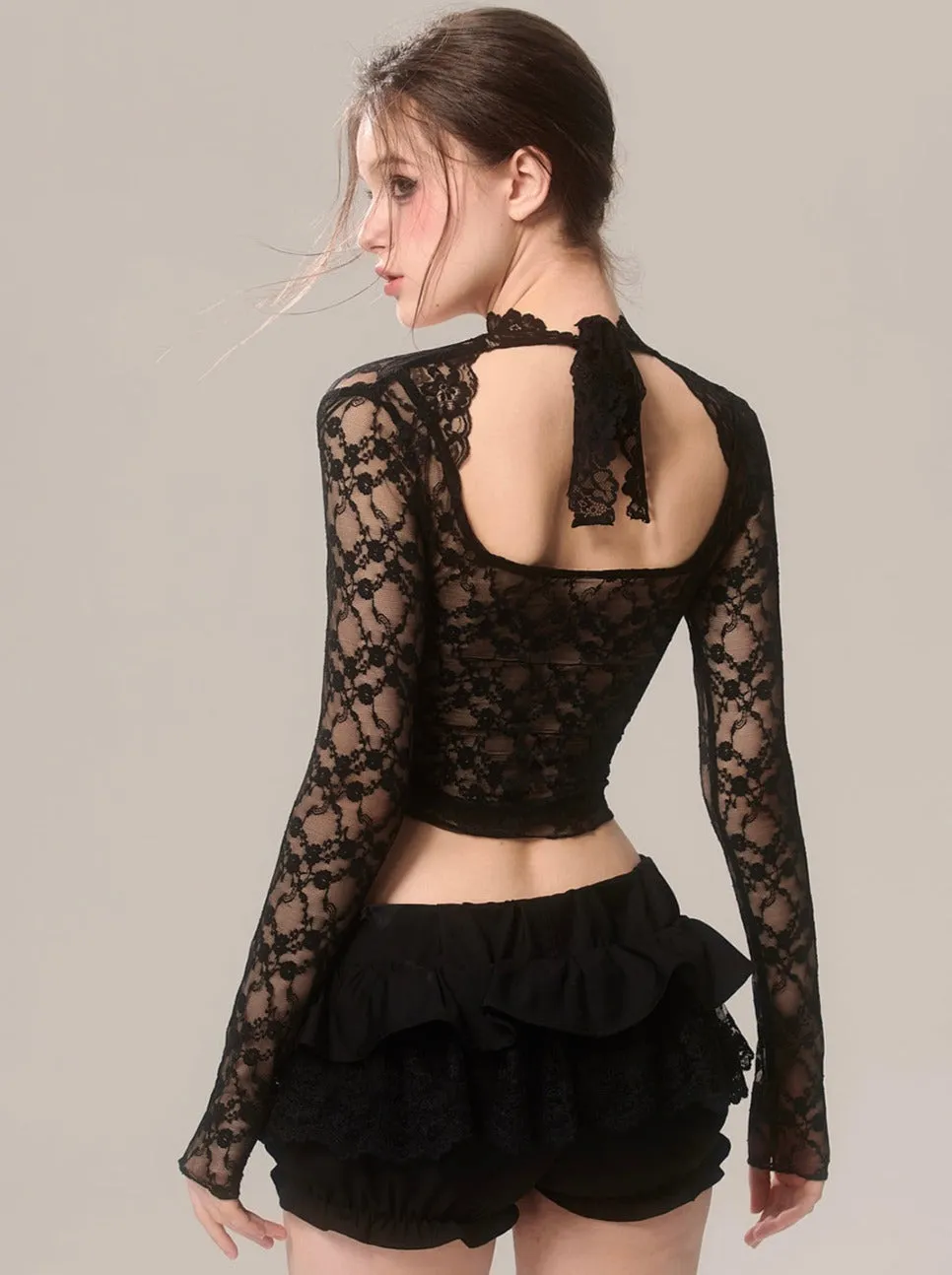 Open Tops Neck Lace Halter