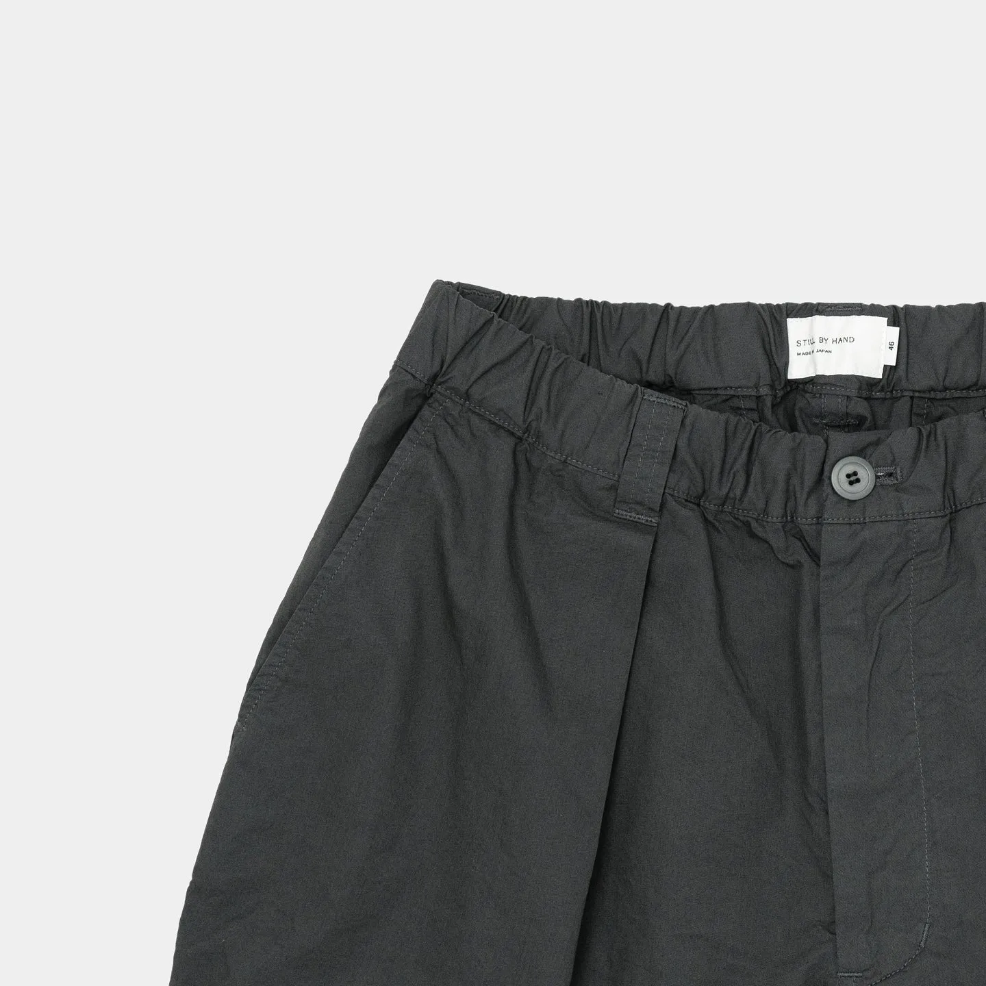 PT01232 COTTON TWILL WIDE TAPERED PANTS