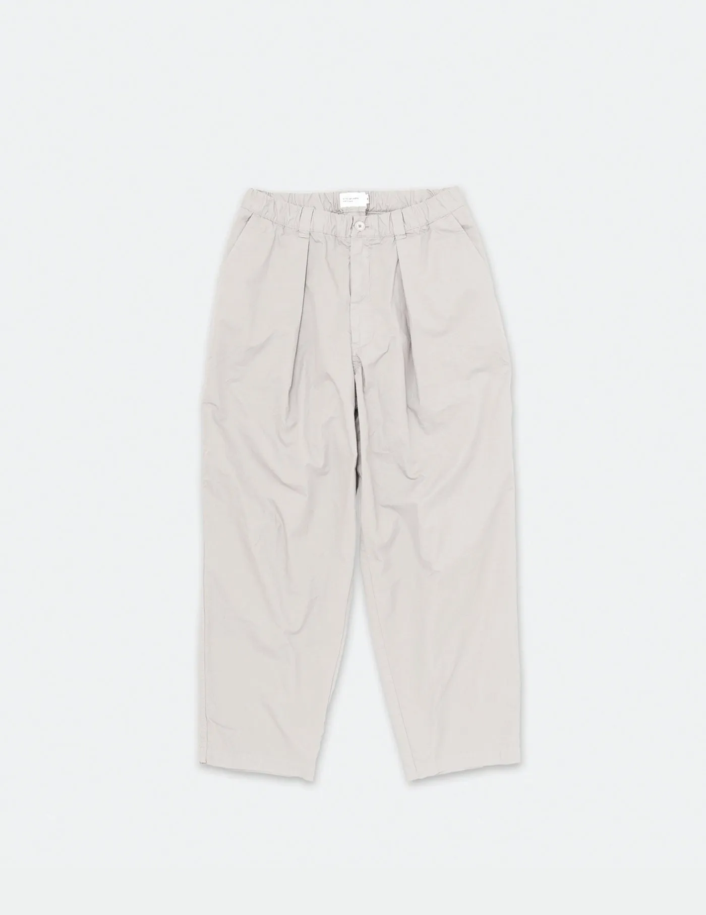 PT01232 COTTON TWILL WIDE TAPERED PANTS