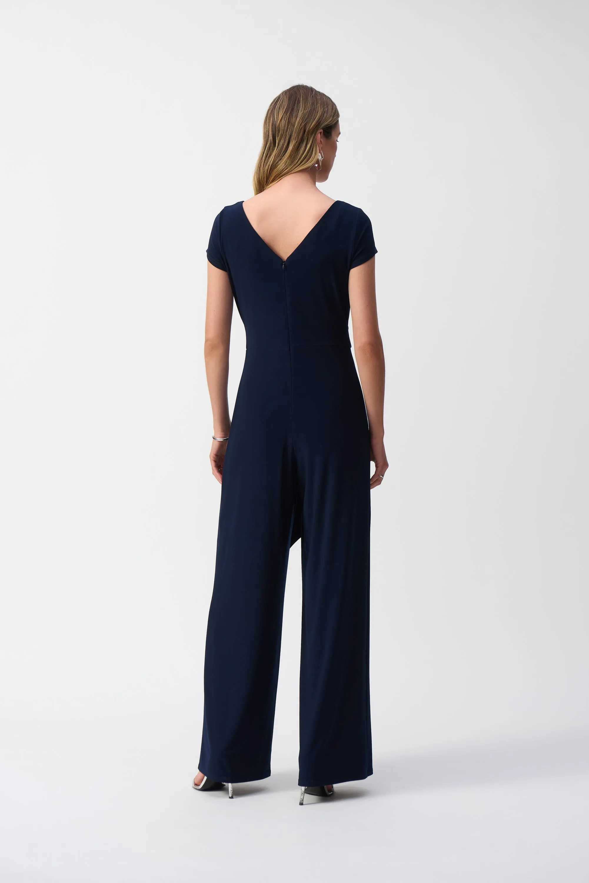 Silky Knit Wide-Leg Jumpsuit