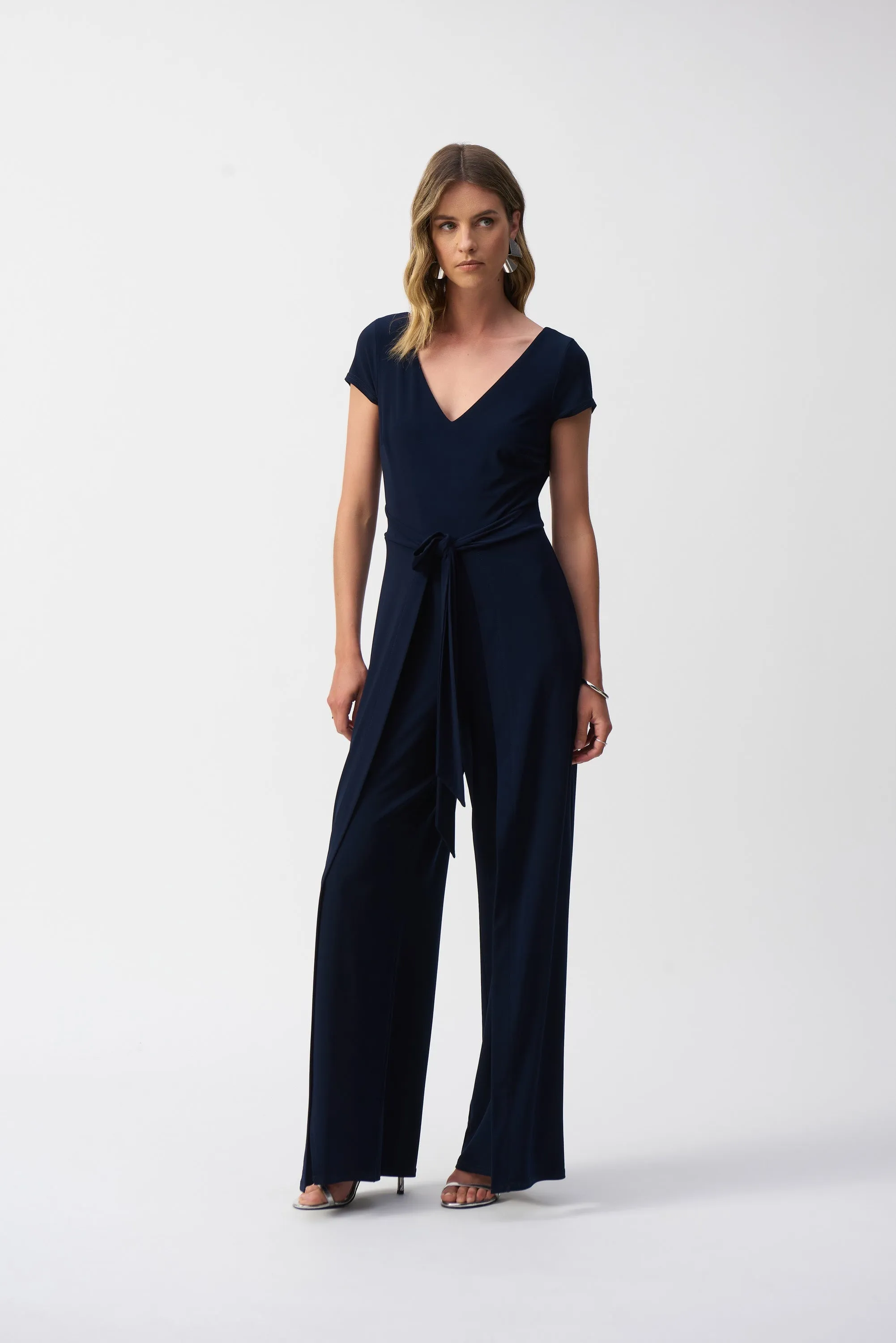 Silky Knit Wide-Leg Jumpsuit