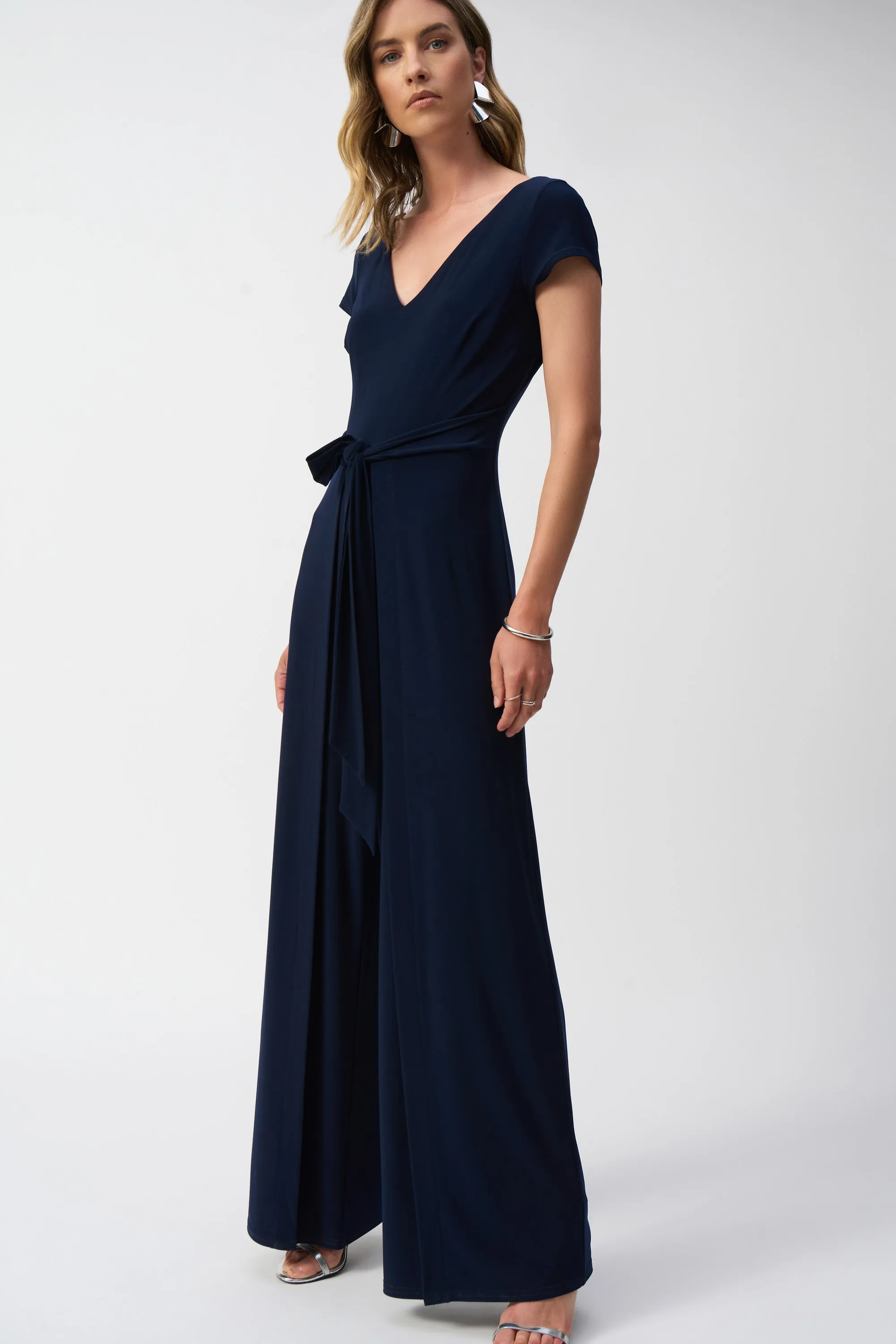 Silky Knit Wide-Leg Jumpsuit