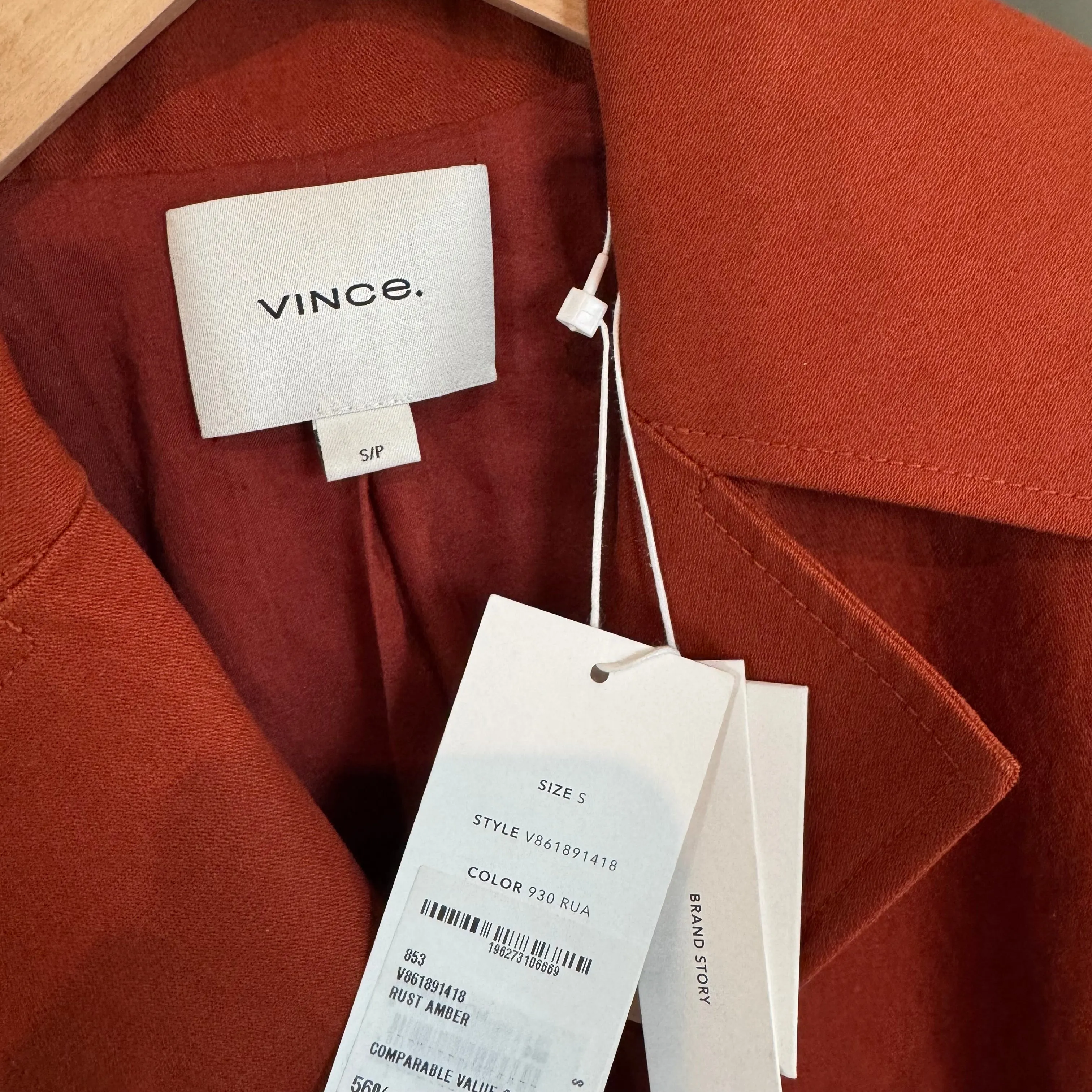 Vince Long Belted Trench Coat