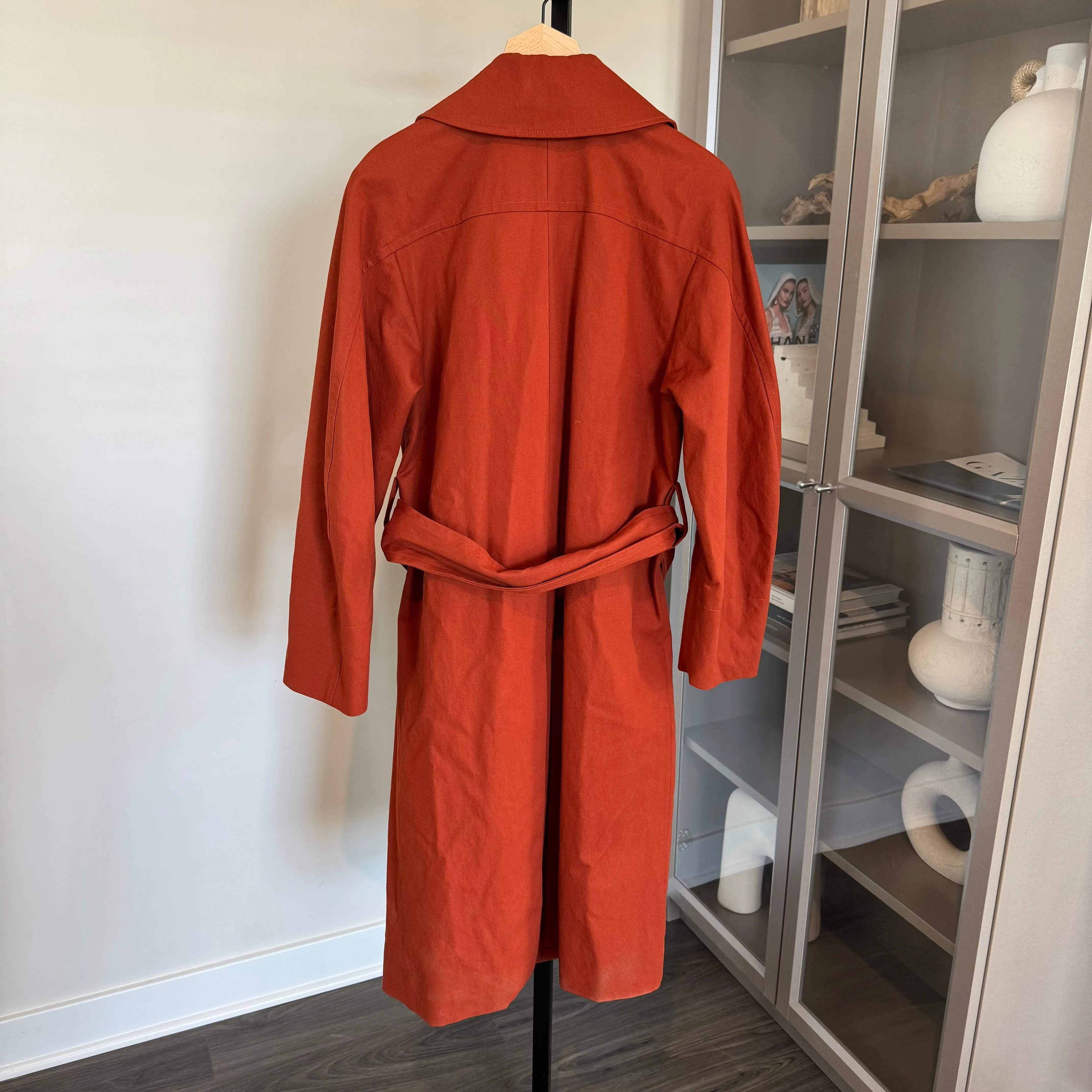 Vince Long Belted Trench Coat
