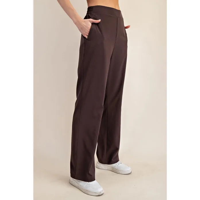 Woven Straight Trouser Athletic Pants