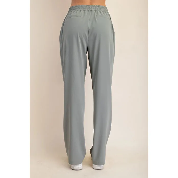 Woven Straight Trouser Athletic Pants